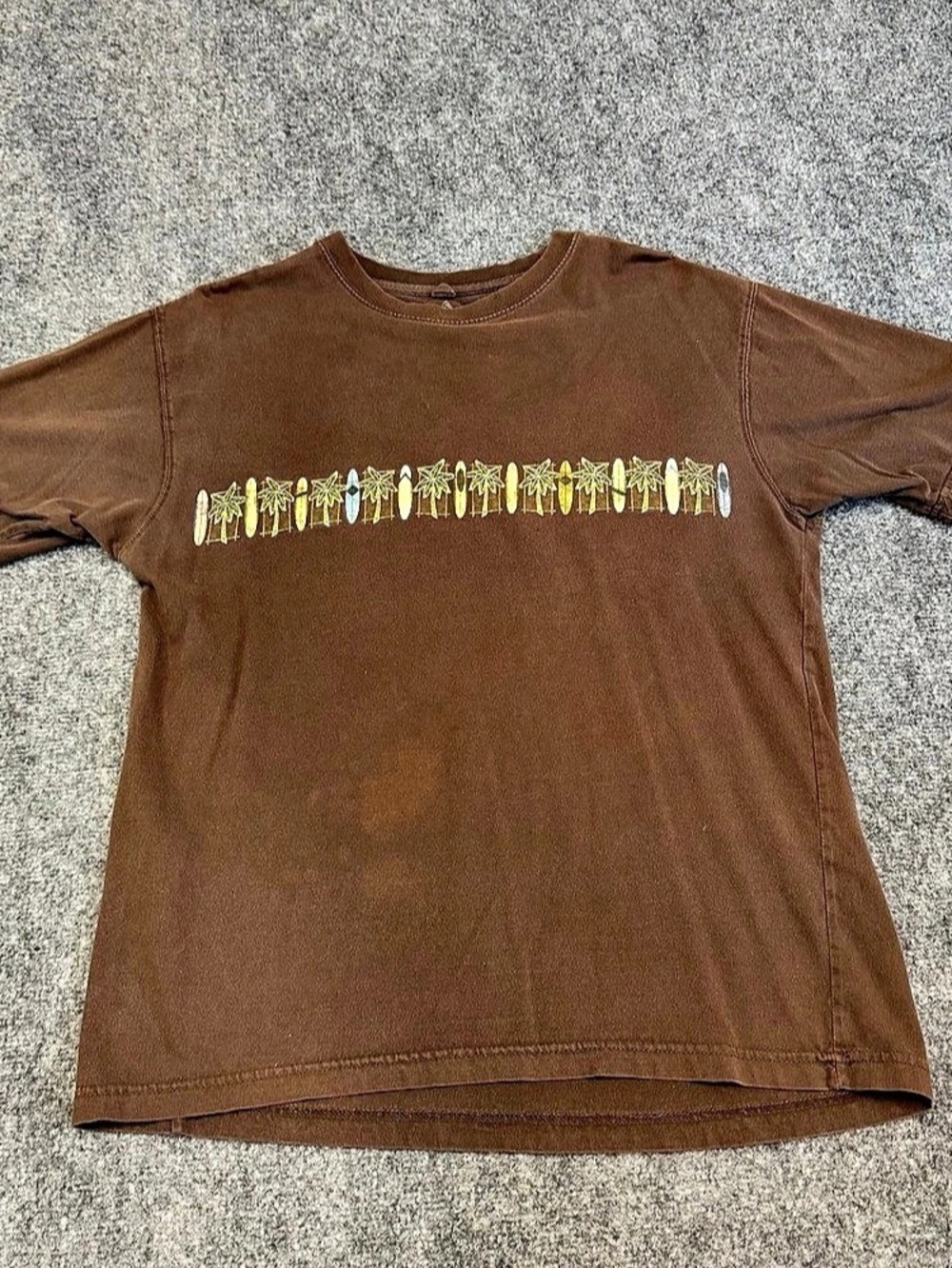Newport Blue Graphic Short Sleeve Tee in Brown Size Large